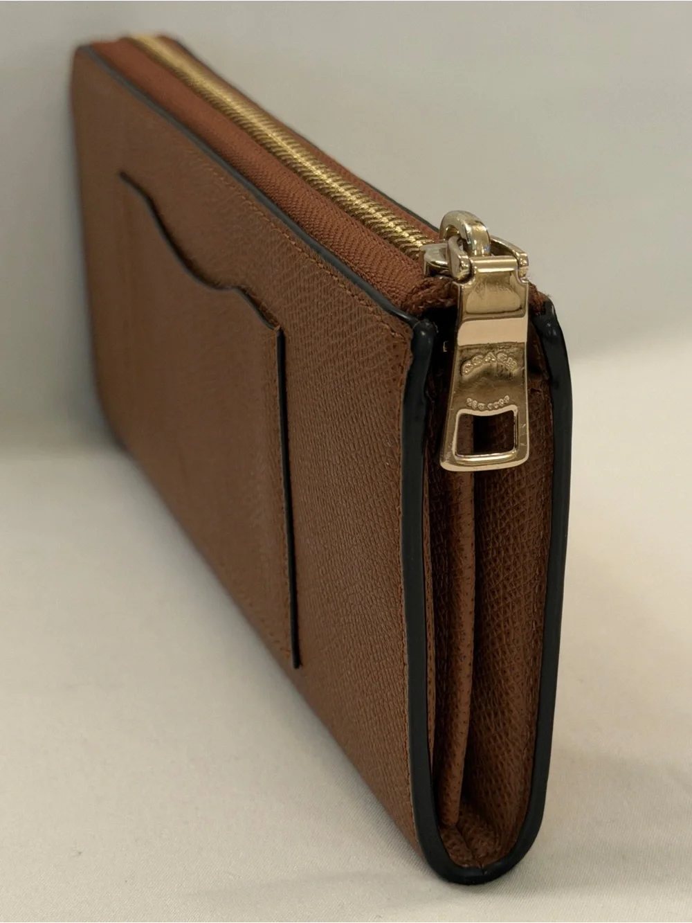 NWOT~Coach Pebbled Leather Accordion Zip Wallet~Retail $225